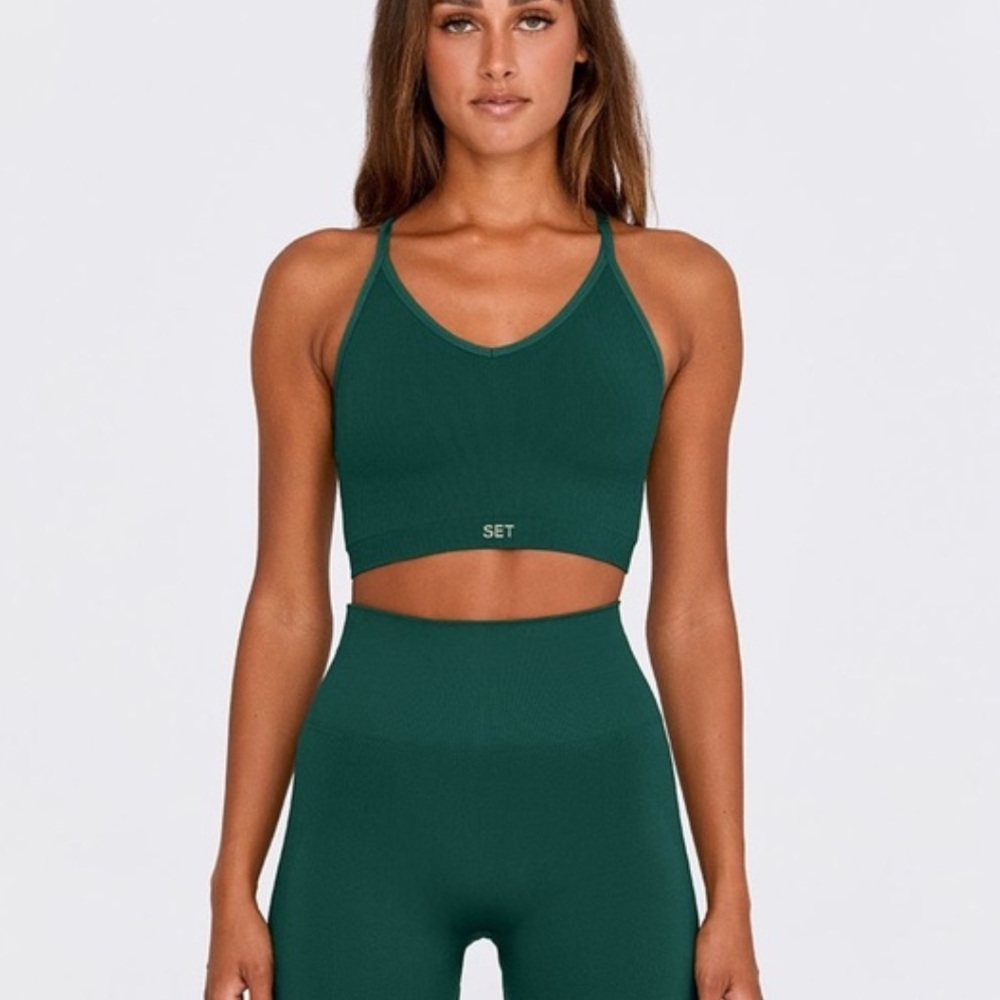 SET Active Sculptflex set Mojito size small. Leggings and sports bra